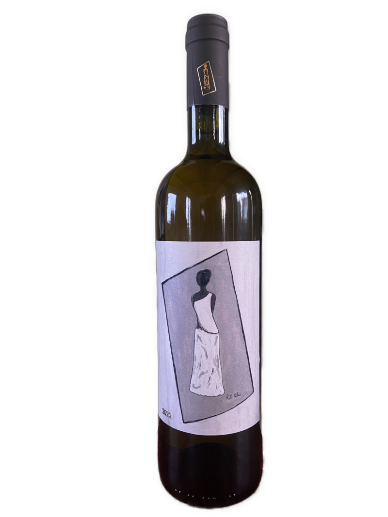Bottigli di vino bianco Toscano